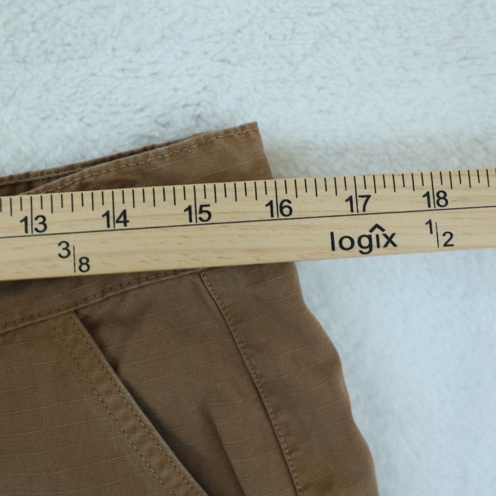 Foret Drip Cargo Pant Men's‎ 30 x 28 Burnt Khaki Cotton Straight Ripstop $160 - Picture 11 of 15